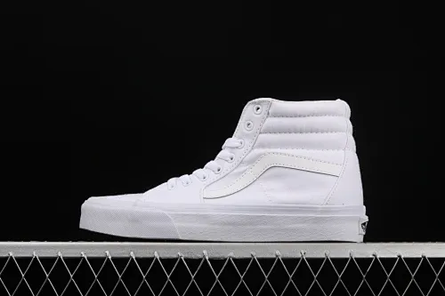 All categories Vans Vans series Vans Hi Vans high-top Vans Sk8-Hi Vans all-white canvas upper high-top sneakers VN0A2Z5Y5GX